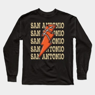 Funny Sports San Antonio Proud Name Basketball Classic Long Sleeve T-Shirt